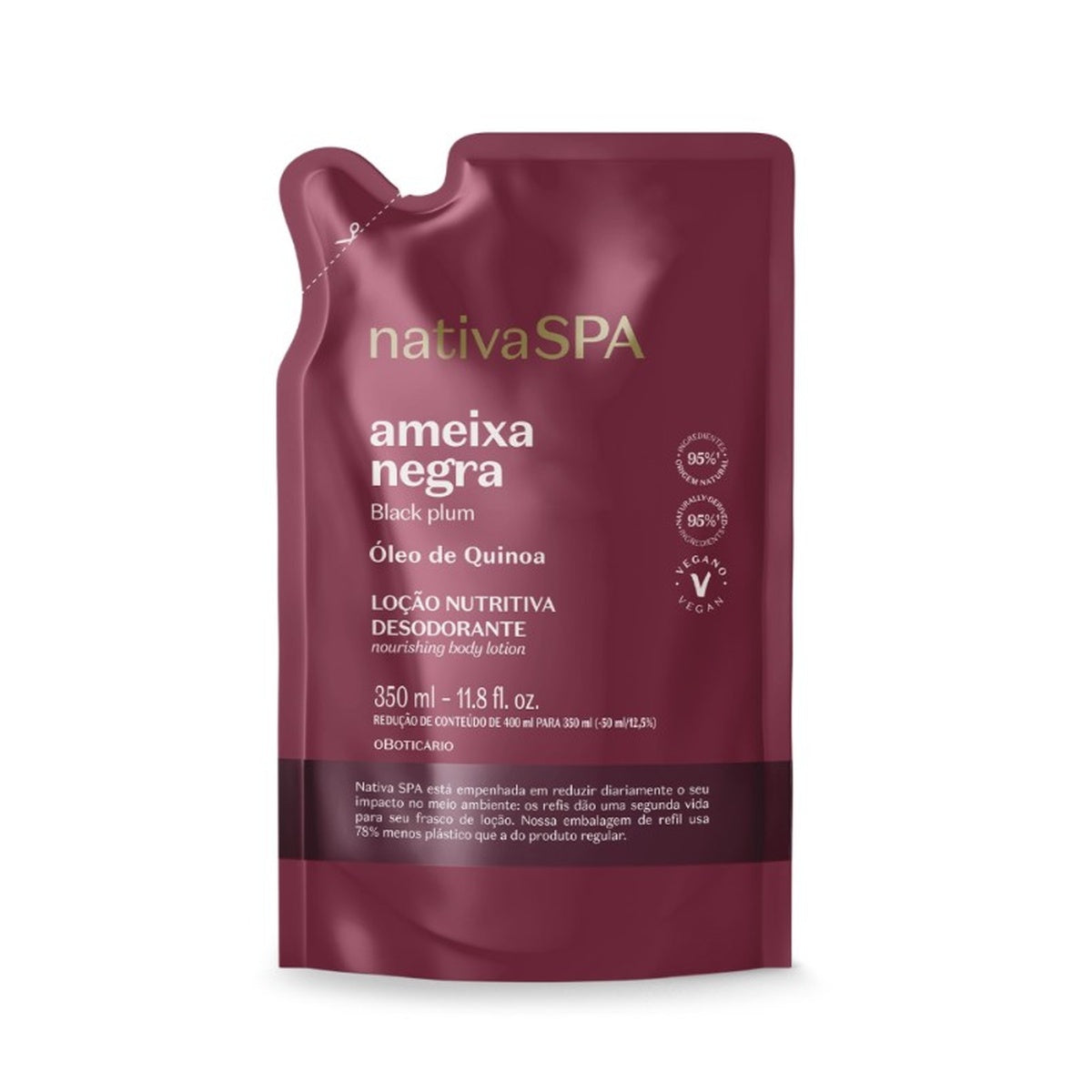 Refil Loção Nativa SPA Ameixa Negra 350ml