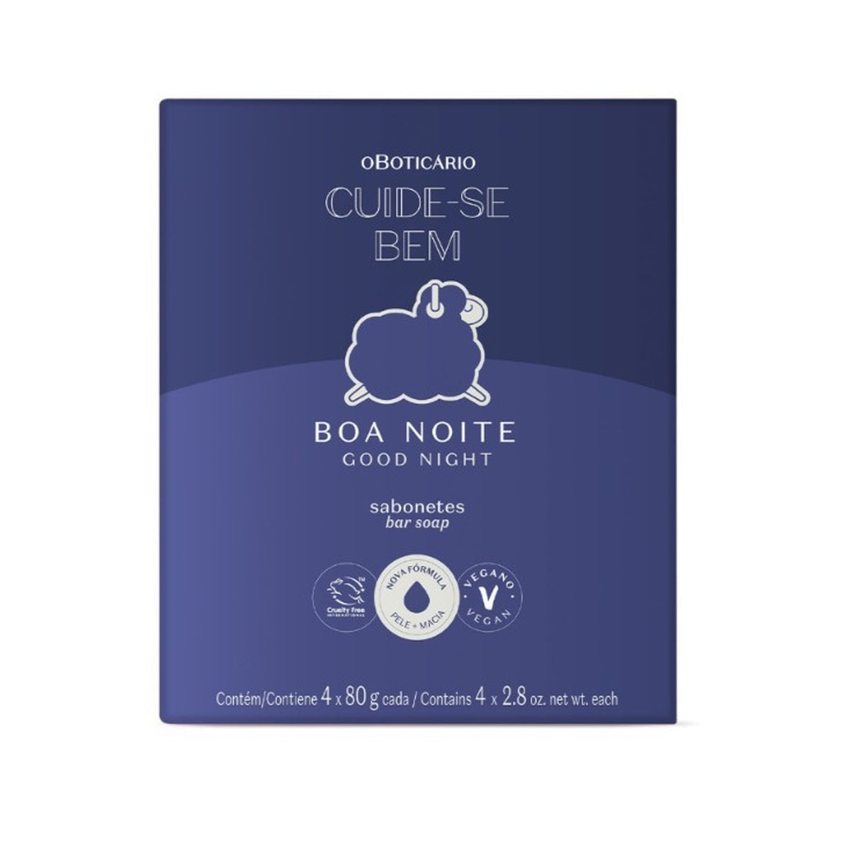 Sabonetes em Barra Cuide-se Bem Boa Noite 4x80g